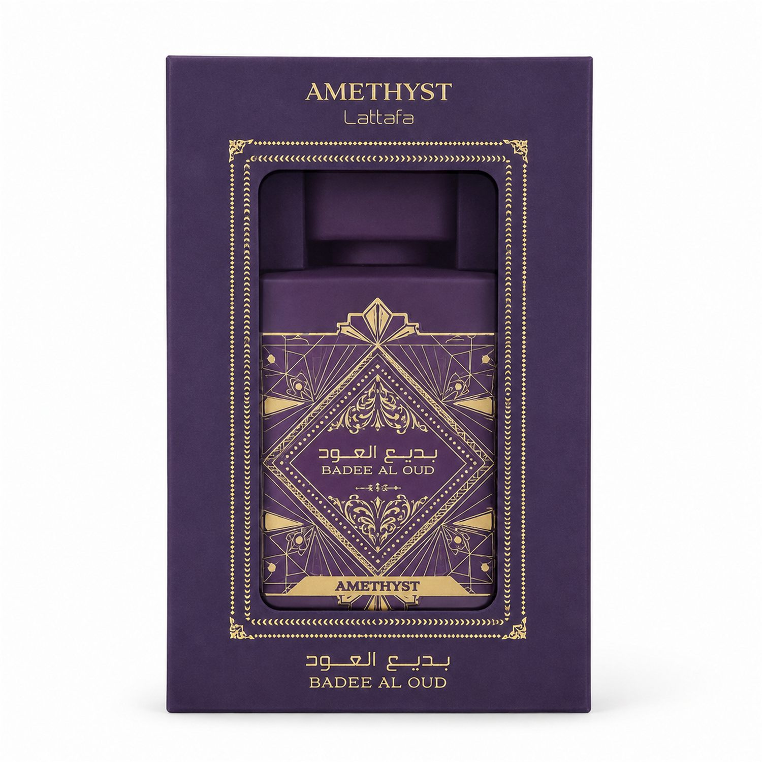 lattafa-badee-al-oud-amethyst-eau-de-parfum-100ml-packshot Lattafa Bade'e Al Oud Amethyst Eau de Parfum 100ml Unisex