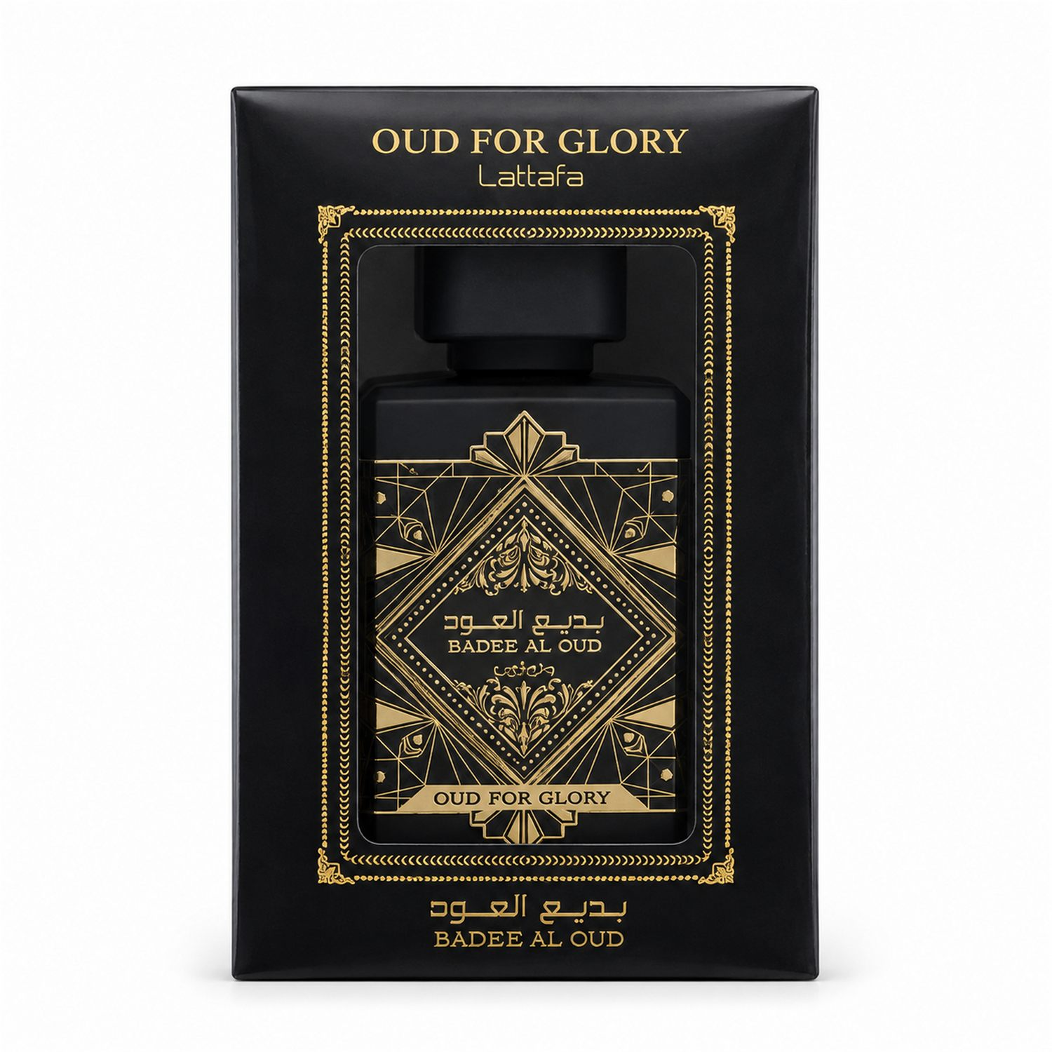 lattafa-badee-al-oud-oud-for-glory-eau-de-parfum-100ml-packshot Lattafa Bade'e Al Oud Oud for Glory Eau de Parfum 100ml Unisex