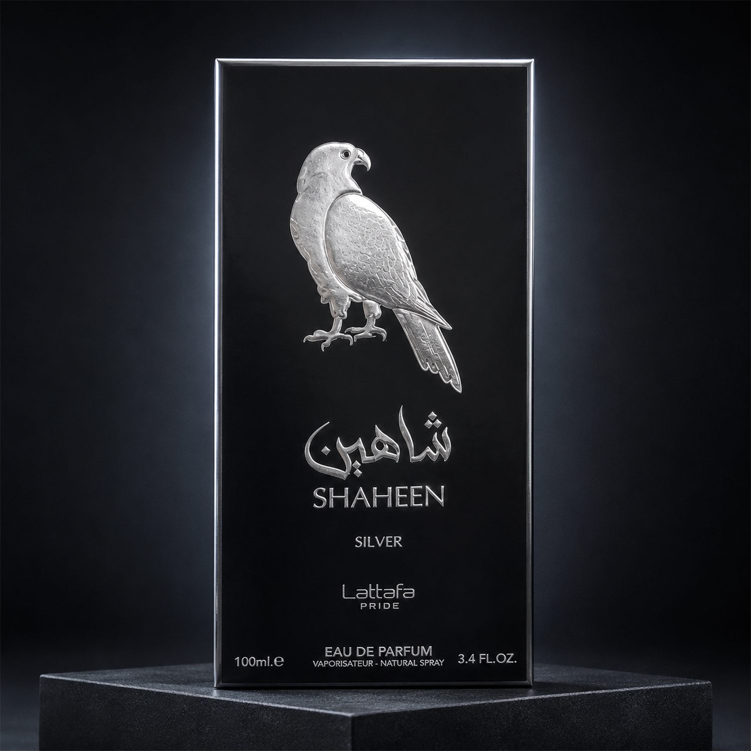 lattafa-pride-shaheen-silver-eau-de-parfum-100ml-studio Lattafa Pride Shaheen Silver Eau de Parfum 100ml for Men