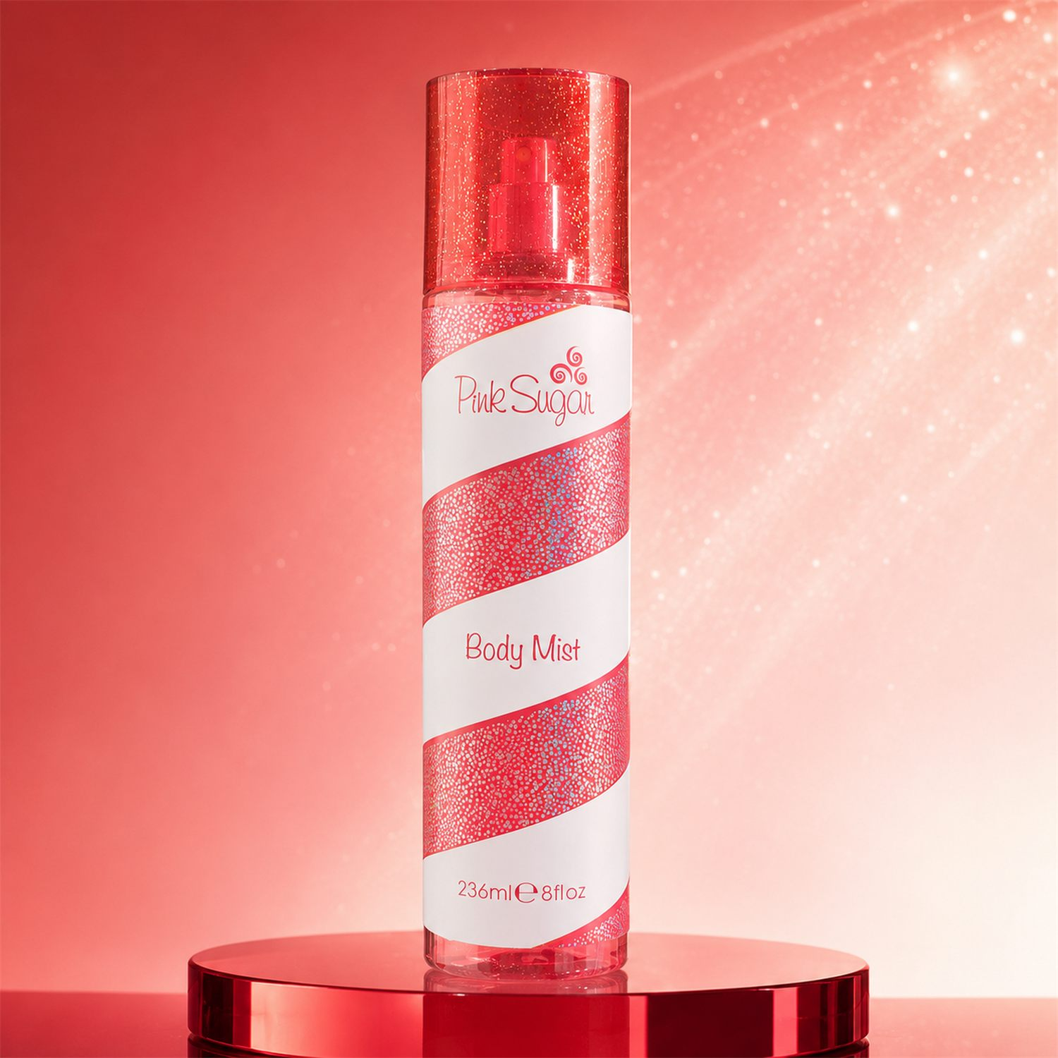 Pink Sugar Red Glitter Body Mist for Women