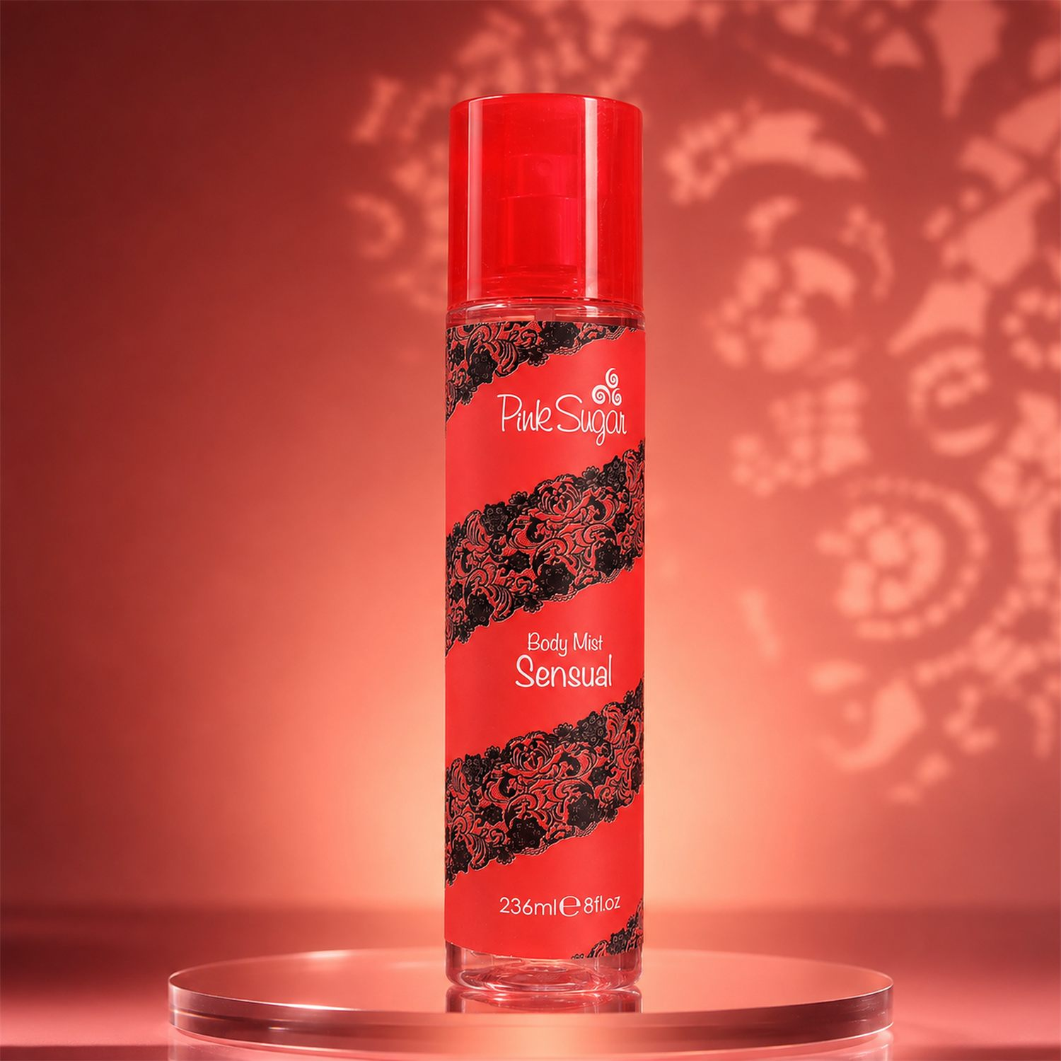 Pink Sugar Sensual Red Lace Body Mist for Women